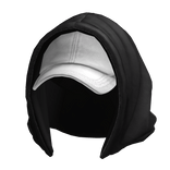 White Hoodie & Black Cap