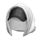 White Hoodie & Black Cap