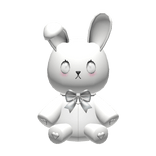 white jirai kei pastel goth cute bunny back plush