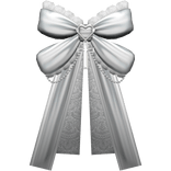 white jirai kei pastel goth front satin bow ribbon