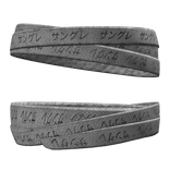 White kanji face bandages ‘’(๑－‸ ҂)