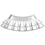 White Kawaii Emo Plaid Layered Ruffle Skirt
