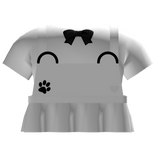 white kawaii panda overalls