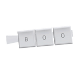 White Keyboard hairclip V2 [Boo]