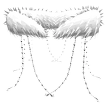 White Kingdom Gaian Fur Waist Jewels