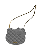 White Kitty Crossbody Chain Purse