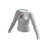 ☆ white knit graphic longsleeve