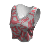 White Knit Pride Collection Patterned Flower Vest