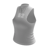 ♡ White Kpop Fitted Sleeveless Shirt