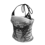 White Laced Goth Emo Y2K Punk Top