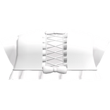 ♡ : white laced ruffled maid top