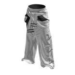 White Layered Baggy Street Pants