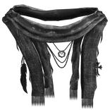 White Layered Esoteric Neck Scarf