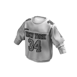 White Layered Football Jersey