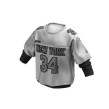 White Layered Football Jersey