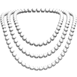 White Layered Pearl Necklace