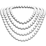White Layered Pearl Necklace