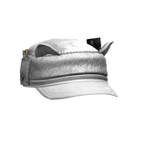 White leather beret with lighter