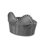 White Leather Bustier