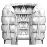 White Leather Puffer Jacket (1.0)