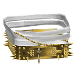 White Left Shoulder Gold Armor