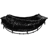 White Leopard Archive Wrapped Chrome Scarf w Chain