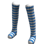 White Light Blue | Leg Warmers Thigh High Socks