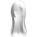 white long vampire hair w/ hime bangs