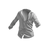 White Loose Button-up