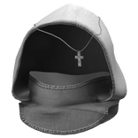 White Mask Hood w/ Cross chain