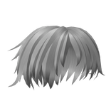 White Messy Boy Emo Hair Style