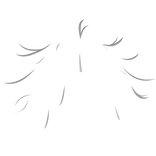 ♡ : white messy hair strands with cowlick