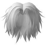 White Messy Middle Parted Hair