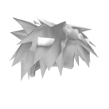 White Messy Punk Scene Hair