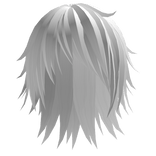 White messy scene hair w/ mullet  ✶