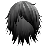 White messy scene hair w/ mullet  ✶