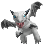 White Mini Dragon Fantasy Shoulder Pet