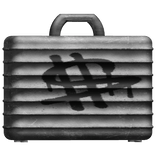 White Money Spray Paint Grunge Suitcase