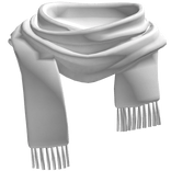 White neck scarf
