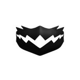 White Neon Devil Smile Teeth Mask