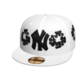White NY Denim Tears Tilted Fitted Cap