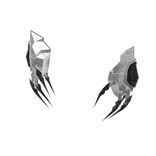 White on Black Anime Claws