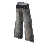 white oversized pants