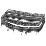 White Paisley Emo Silver Bullet Grunge Waist Belt