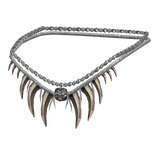 White Paisley Left Tiger Tooth Shoulder Rope