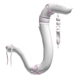 White Pink Cute Medic Nurse Cat Tail