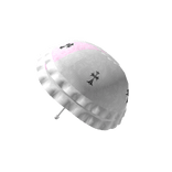 white pink gothic parasol