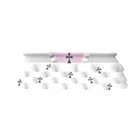 white pink gothic vcut dress