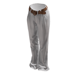 White Pleated Pride Collection Trousers