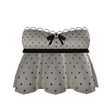 White polka dot dress